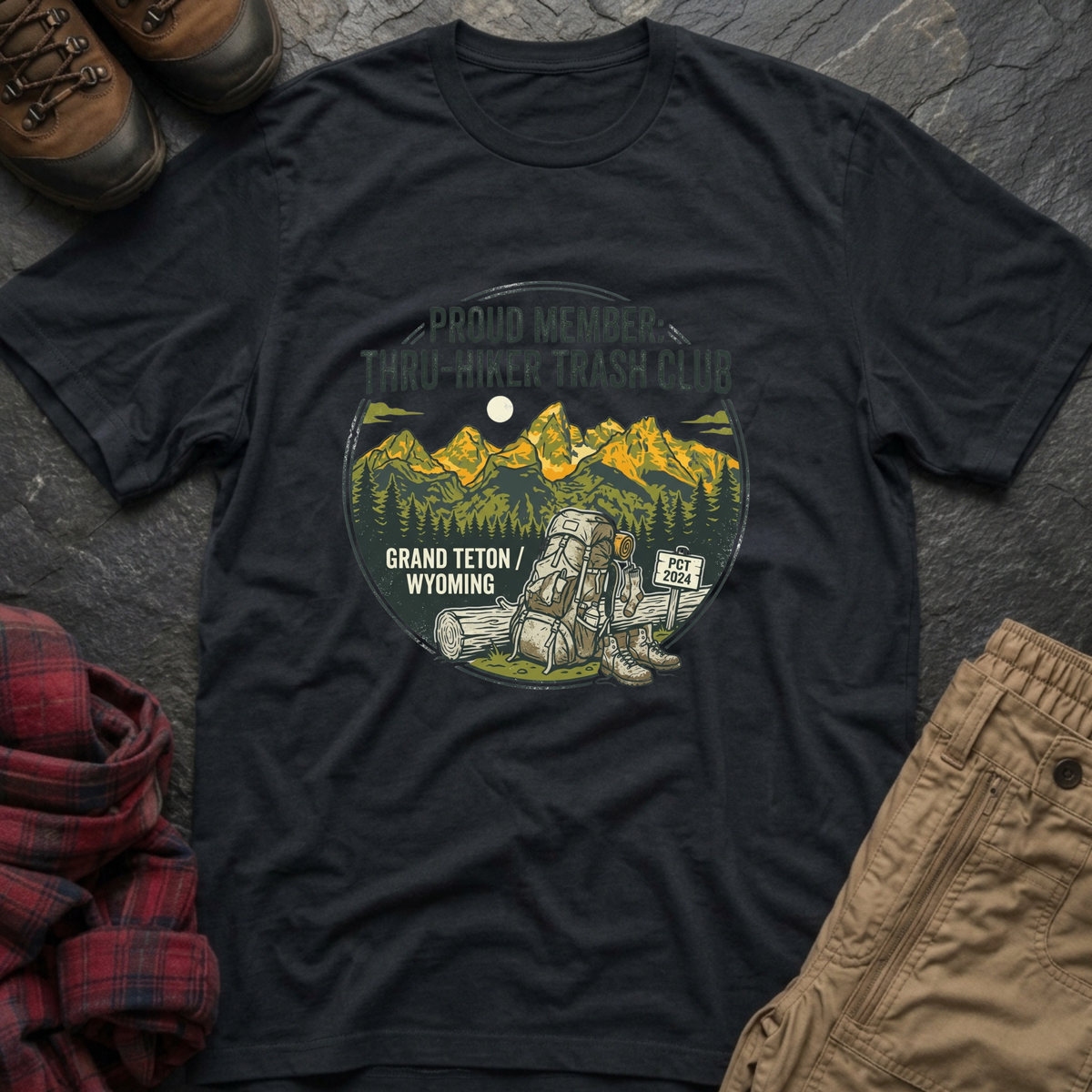 Proud Member Thru Hiker Trash Club T-Shirt
