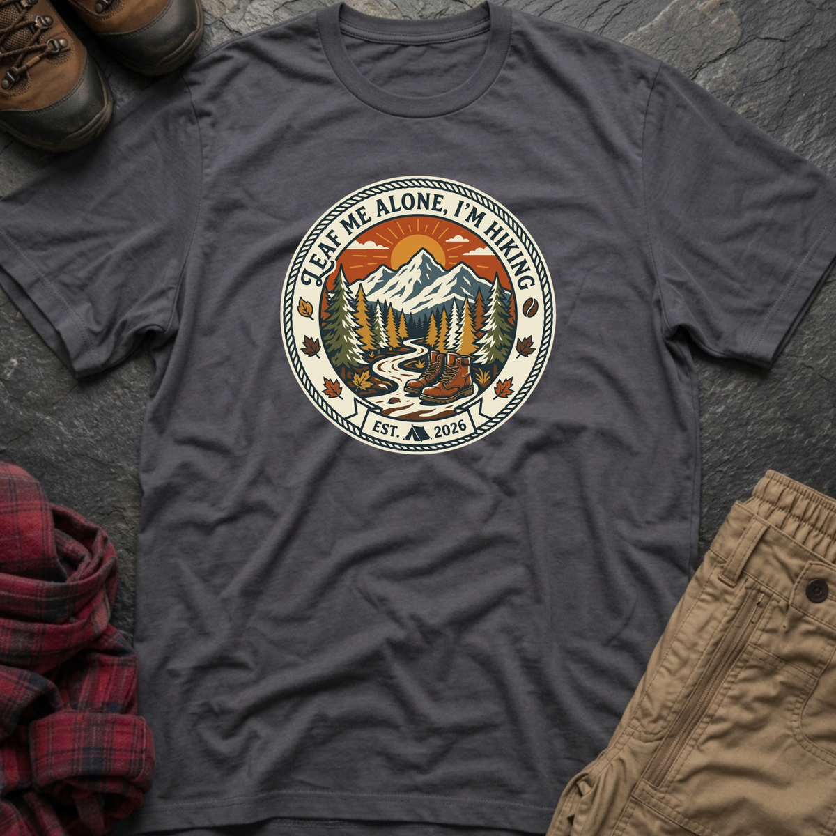 Leaf Me Alone I'm Hiking T-Shirt