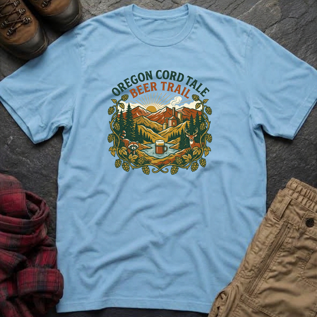 Oregon Cord Tale Beer Trail T-Shirt