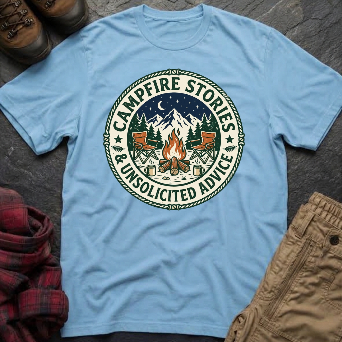 Campfire Stories & Unsolicited Advice T-Shirt