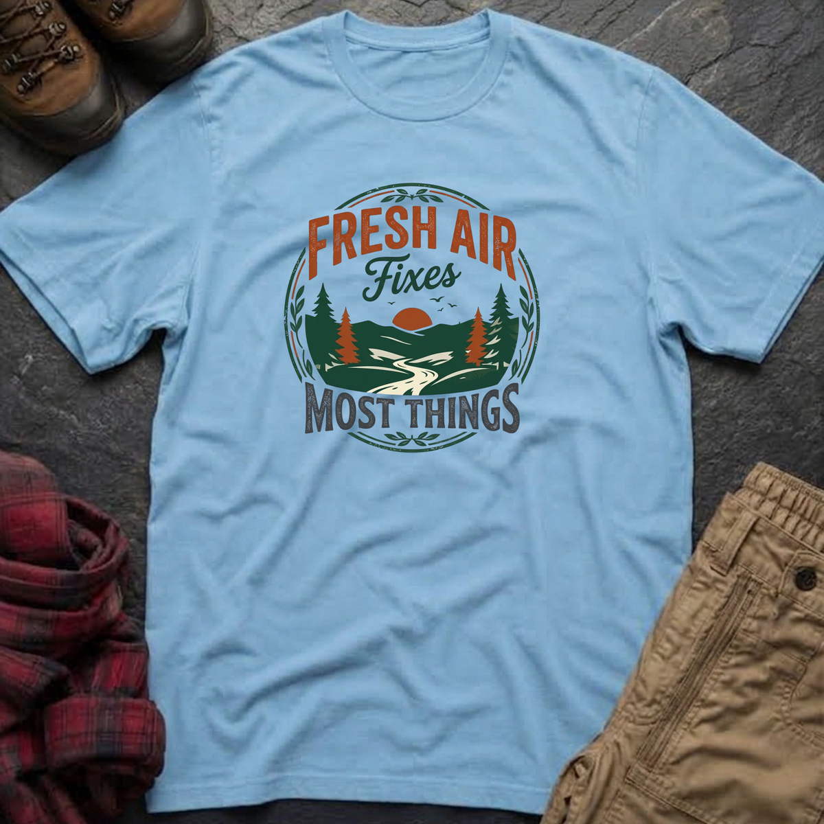 Fresh Air Fixes Most Things T-Shirt