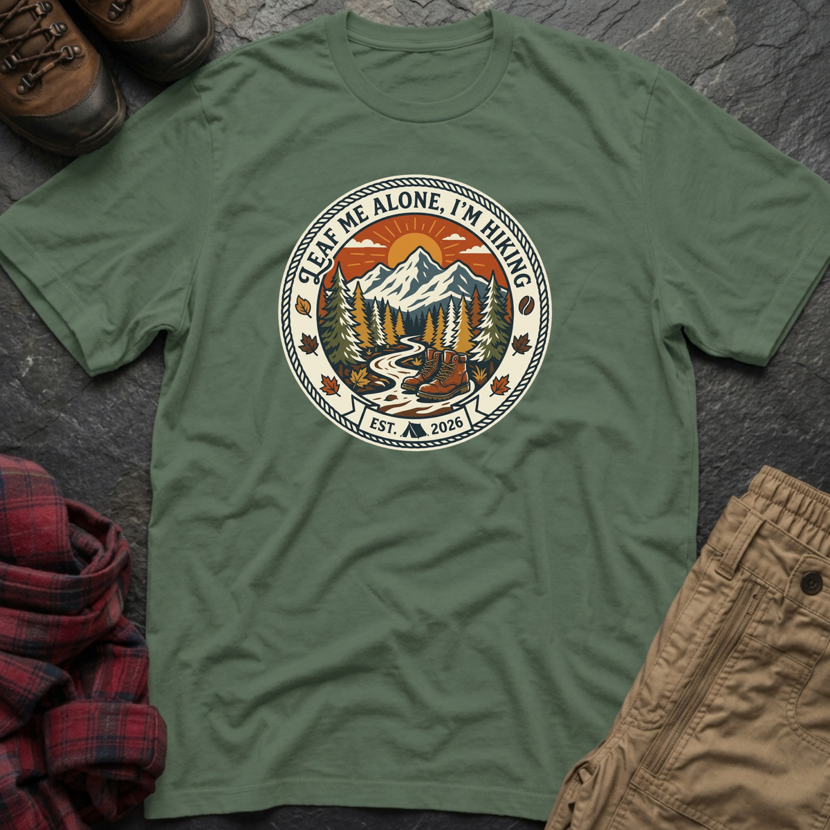 Leaf Me Alone I'm Hiking T-Shirt