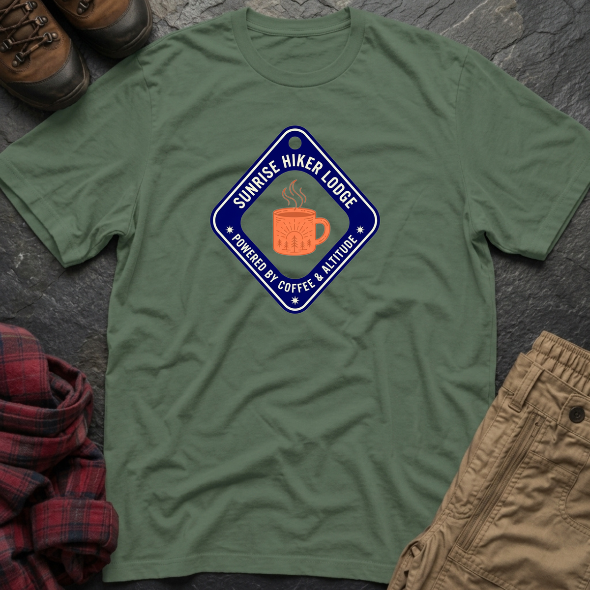 Sunrise Hiker Lodge T-Shirt