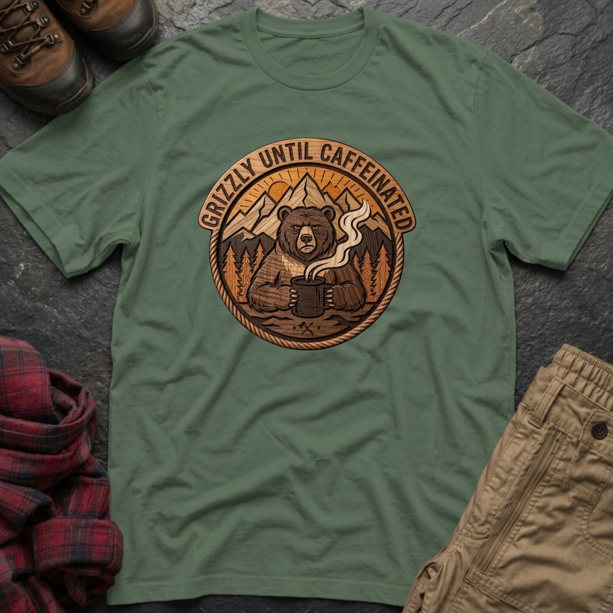 Grizzly Until Caffeinated T-Shirt