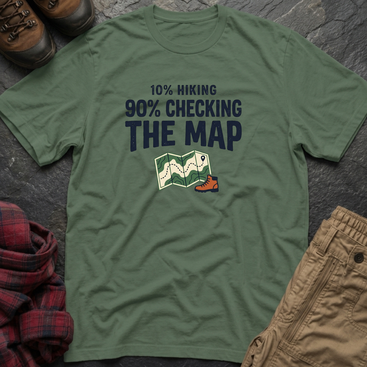 10% Hiking 90% Checking T-Shirt