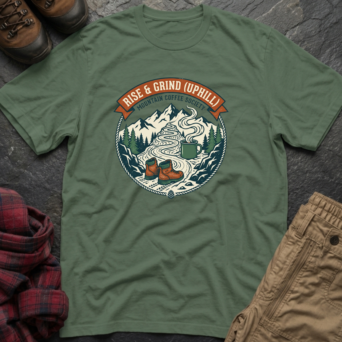 Rise & Grind Uphill T-Shirt