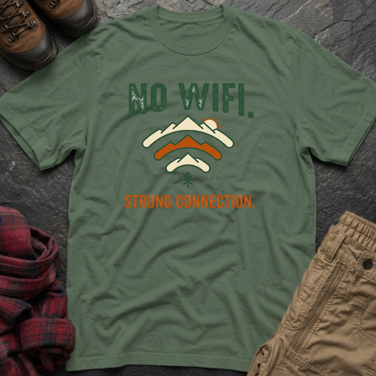 No WIFI Strong Connection T-Shirt