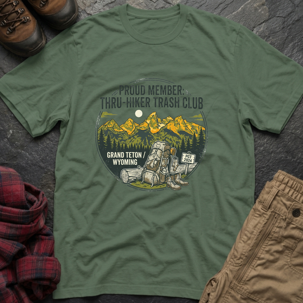 Proud Member Thru Hiker Trash Club T-Shirt