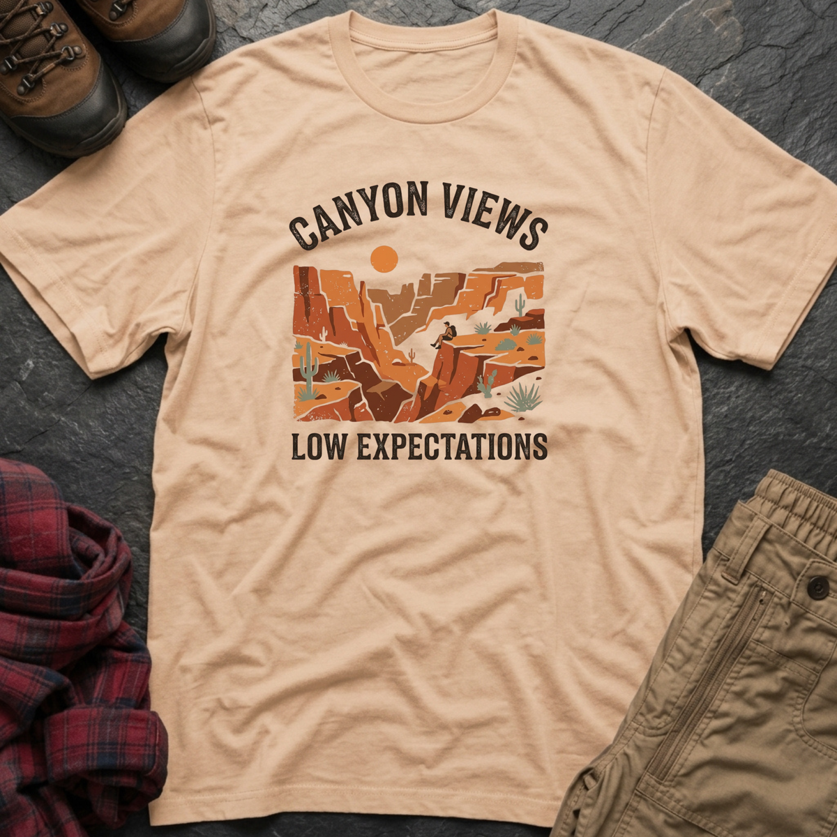 Canyon Views Low Expectations T-Shirt