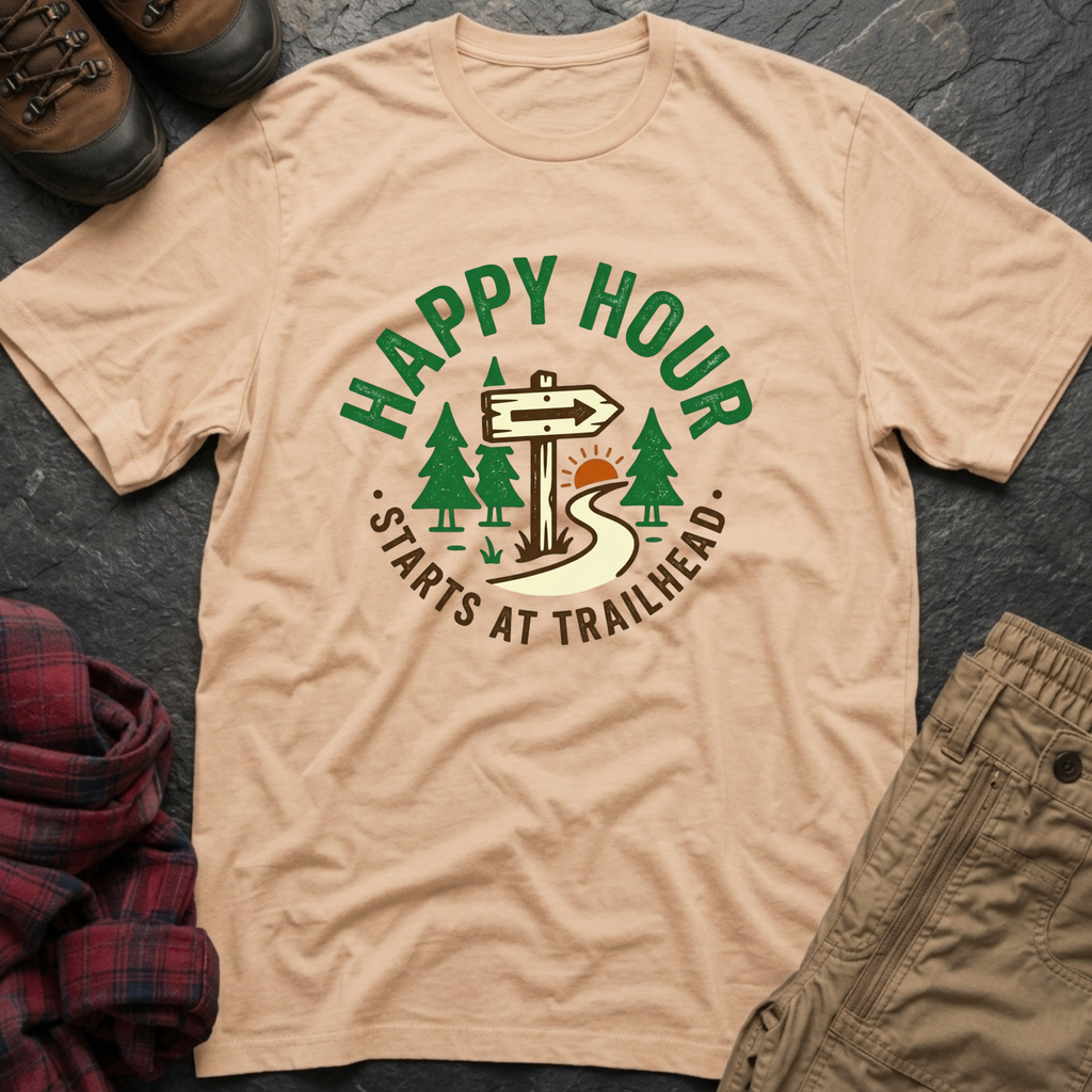 Happy Hour Starts At Trailhead T-Shirt