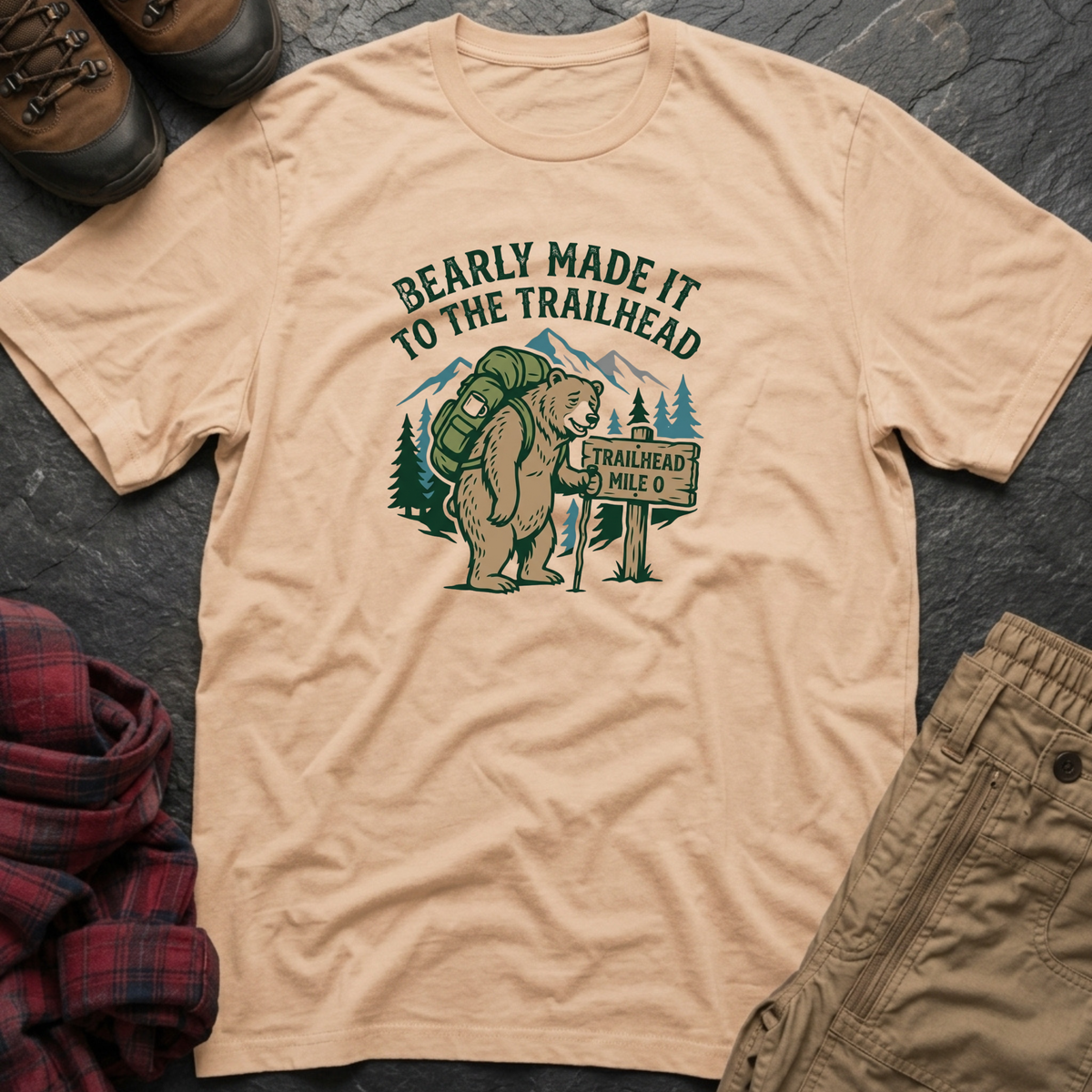 Bearly Made It To The Trailhead T-Shirt
