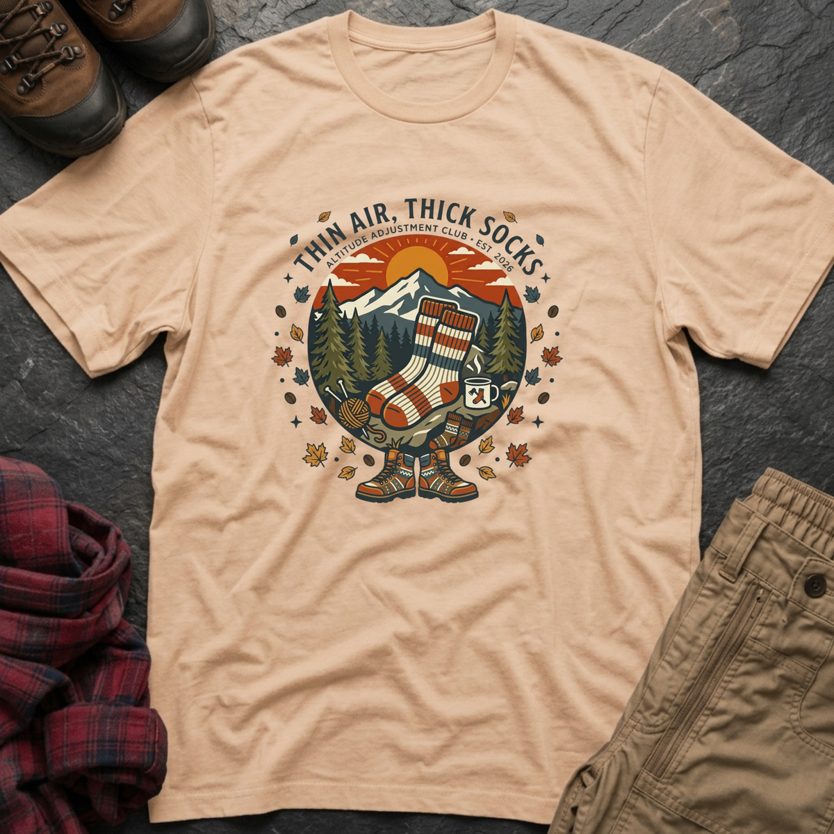 Thin Air Thick Socks T-Shirt
