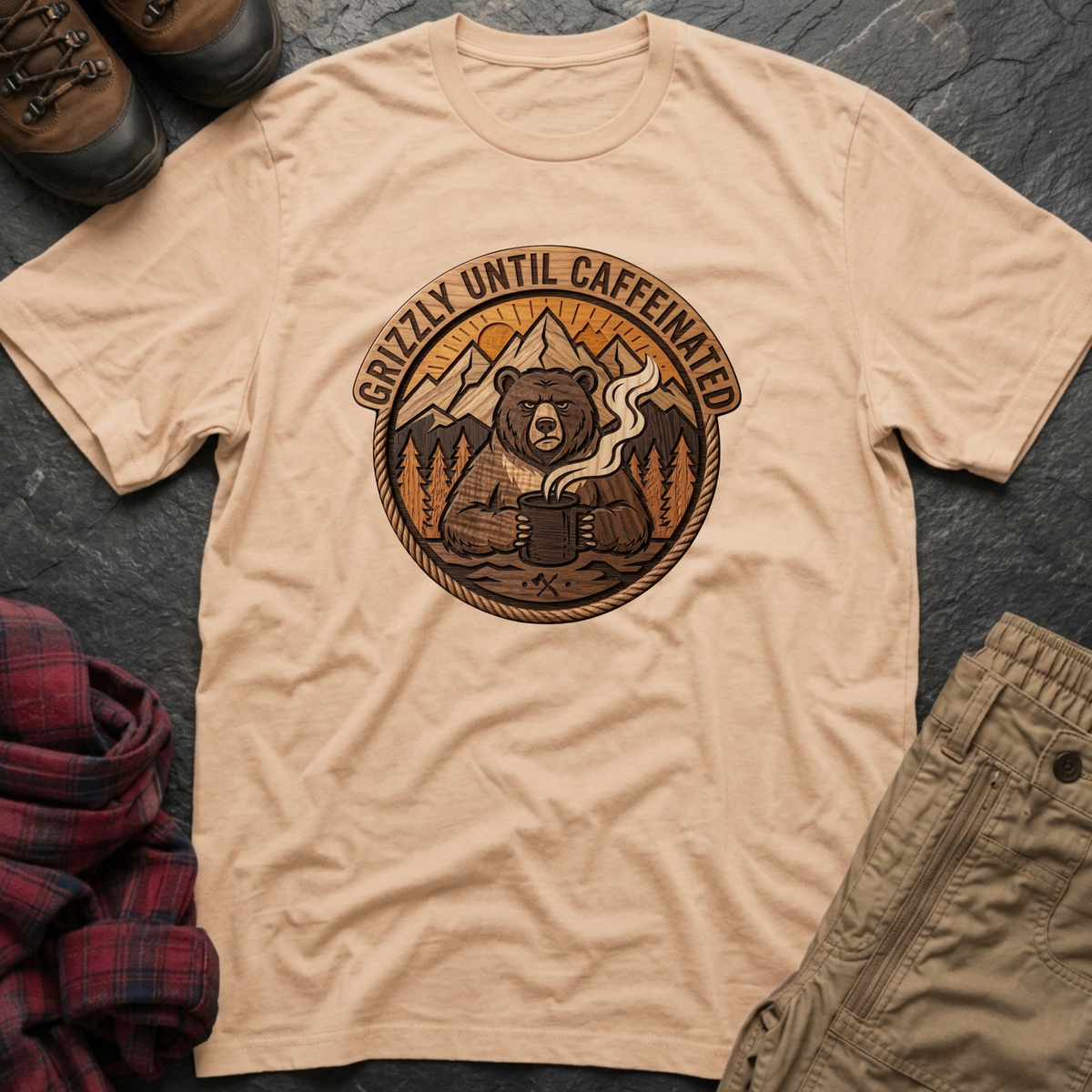 Grizzly Until Caffeinated T-Shirt
