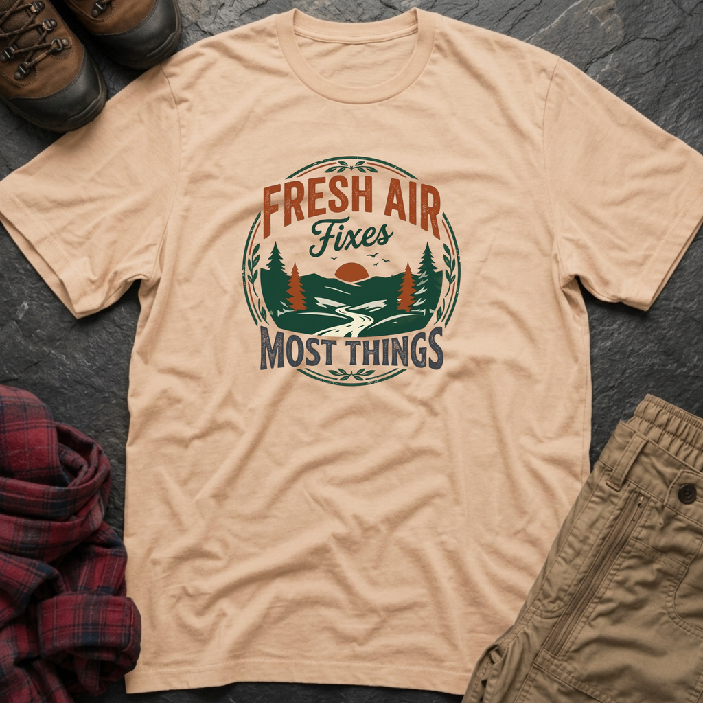 Fresh Air Fixes Most Things T-Shirt