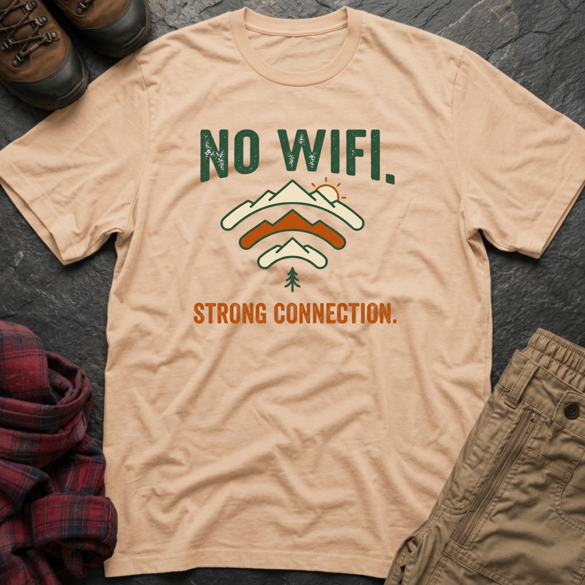 No WIFI Strong Connection T-Shirt