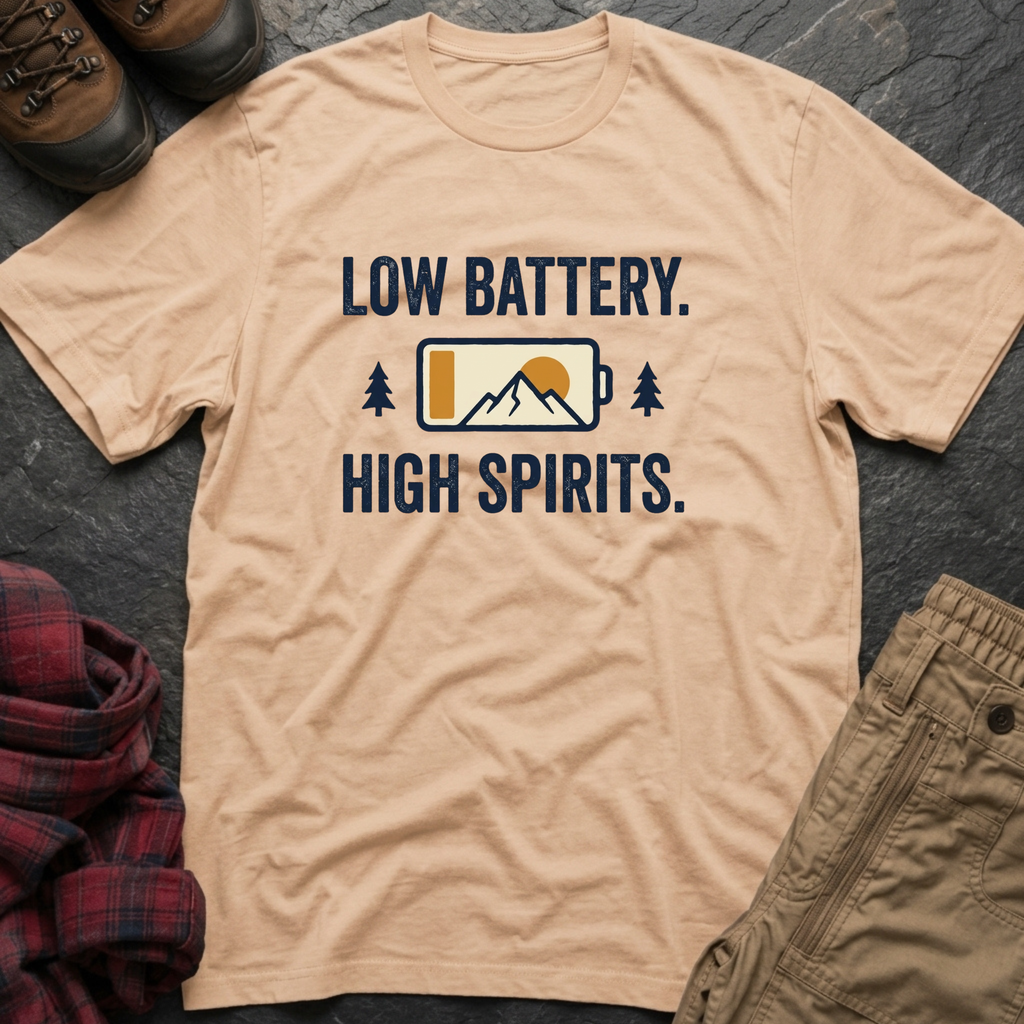 Low Battery High Spirits T-Shirt