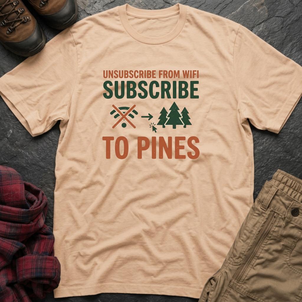 Unsubscribe From WIFI Subscribe To Pines T-Shirt