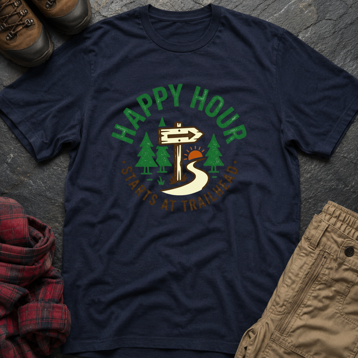 Happy Hour Starts At Trailhead T-Shirt