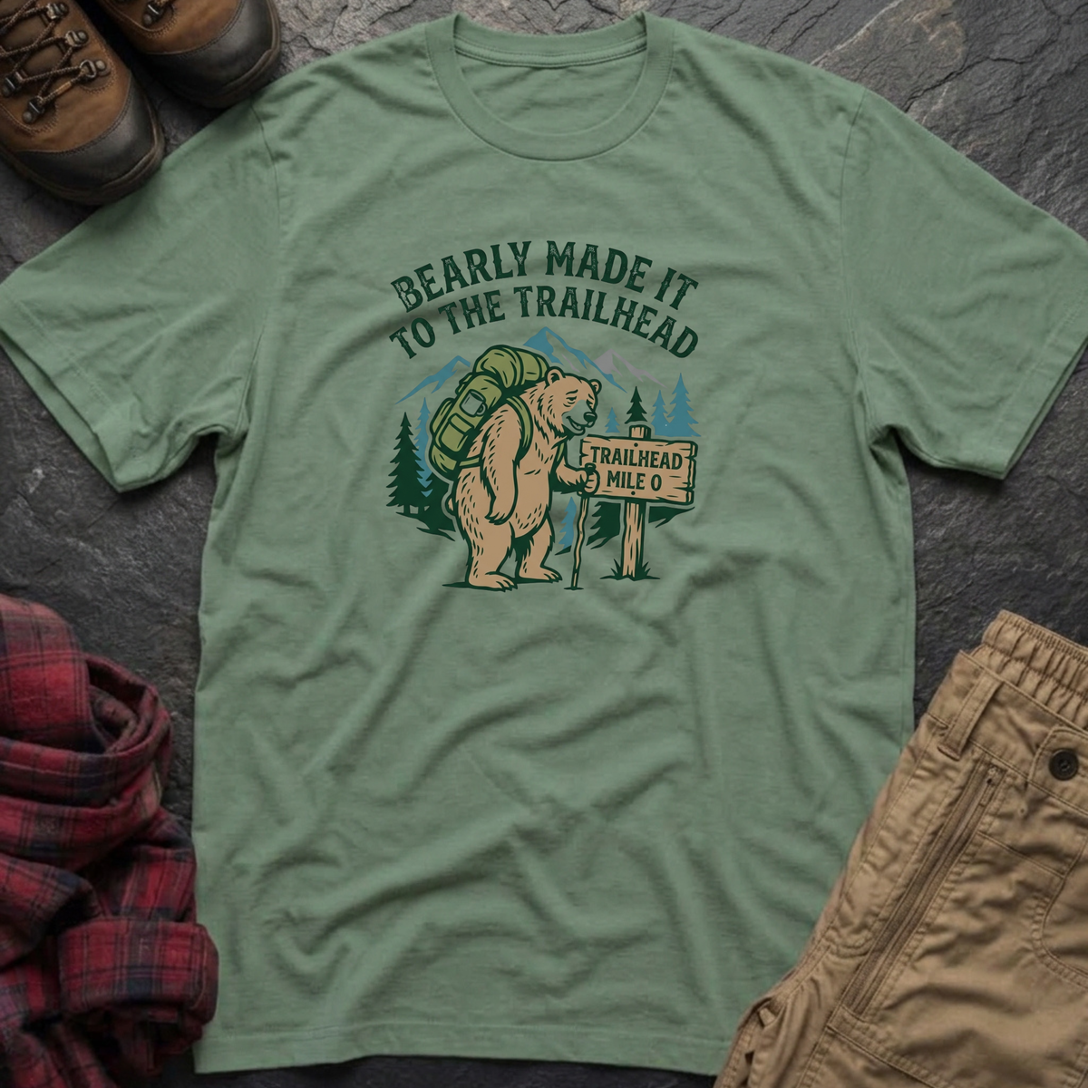Bearly Made It To The Trailhead T-Shirt