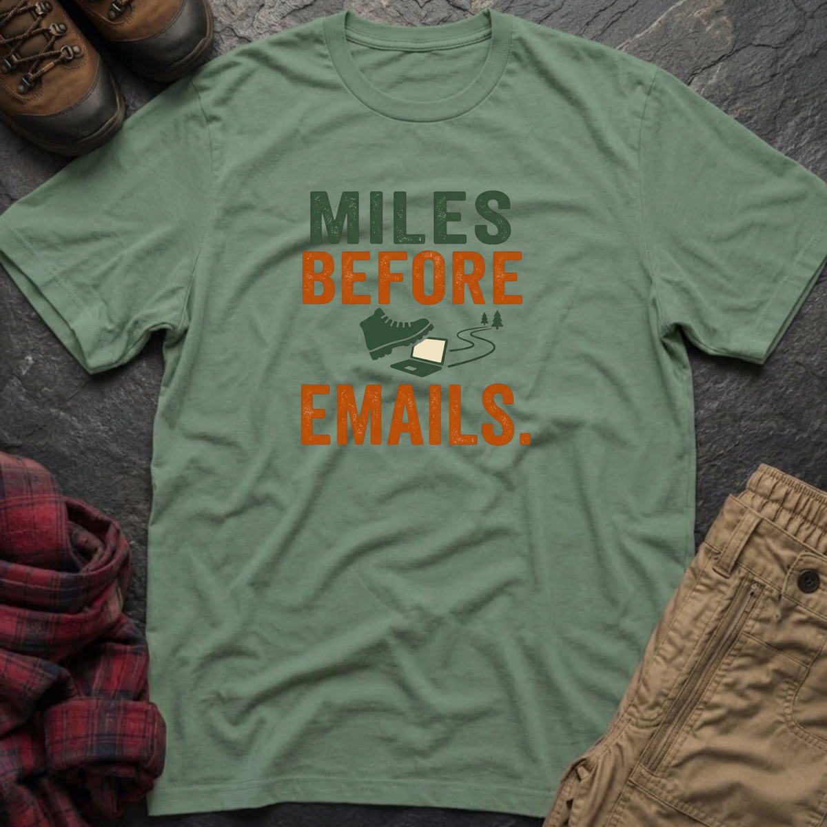 Miles Before Emails T-Shirt