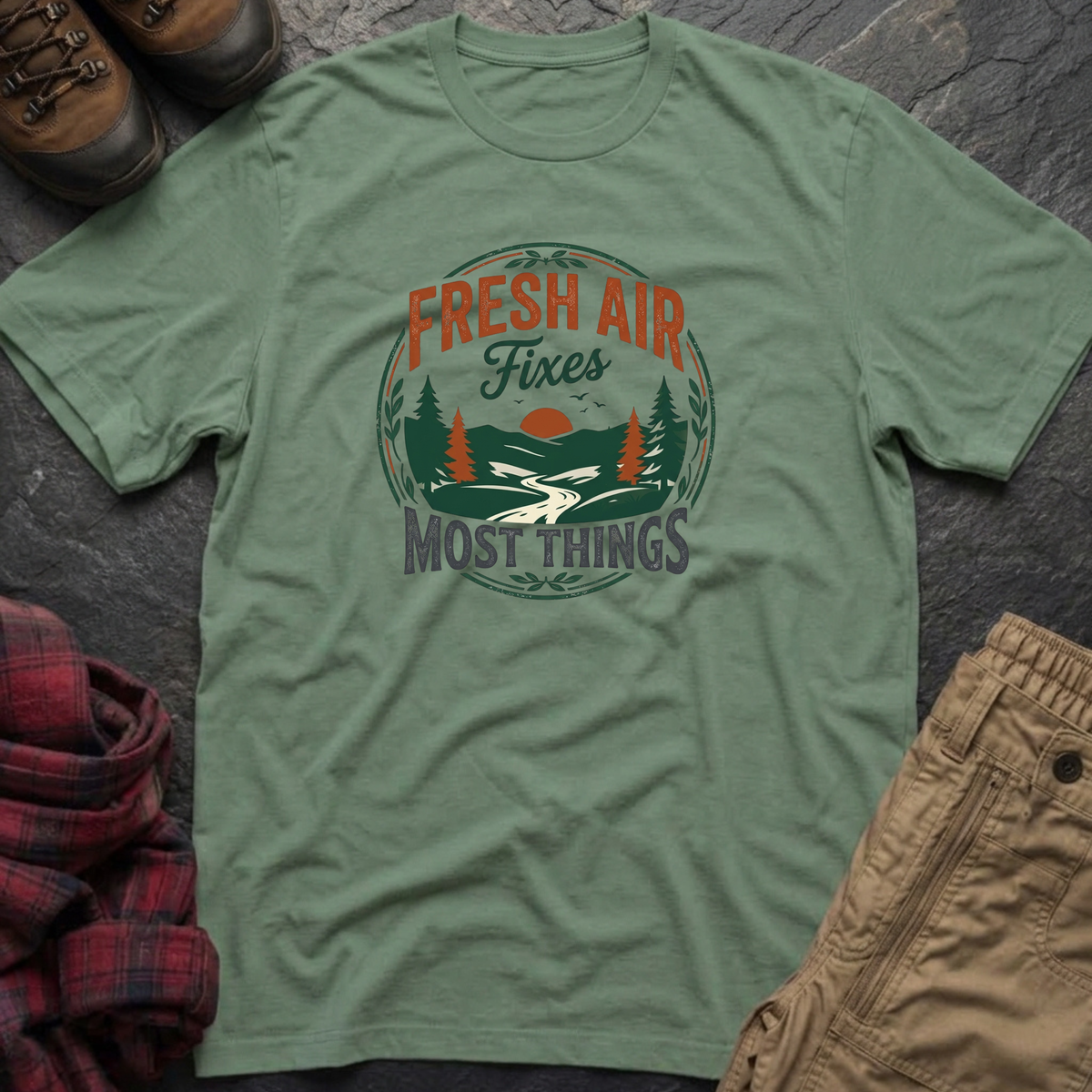 Fresh Air Fixes Most Things T-Shirt