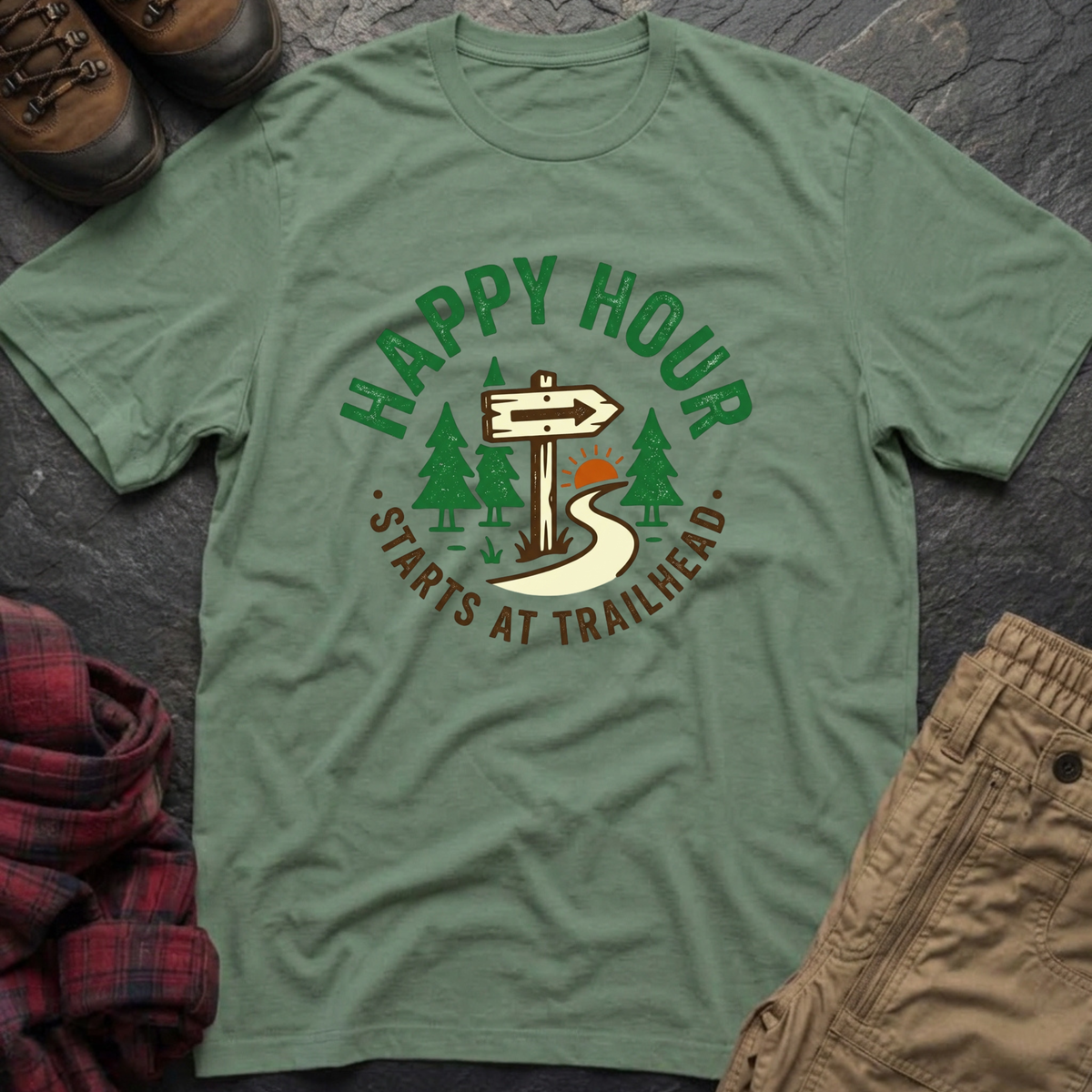 Happy Hour Starts At Trailhead T-Shirt