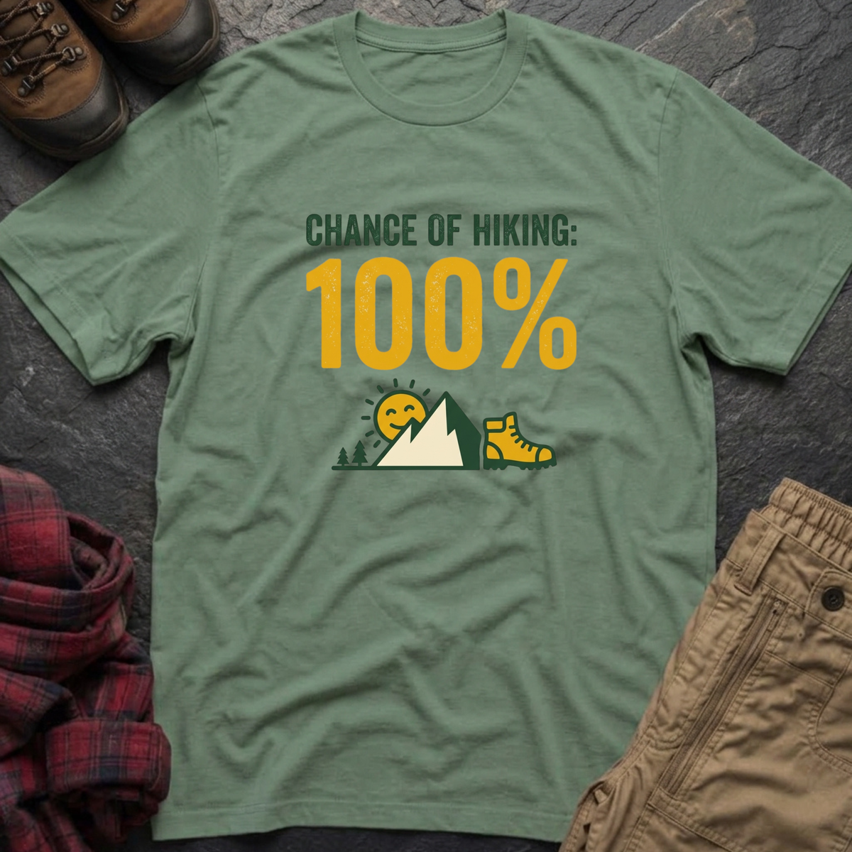 Chance Of Hiking 100% T-Shirt