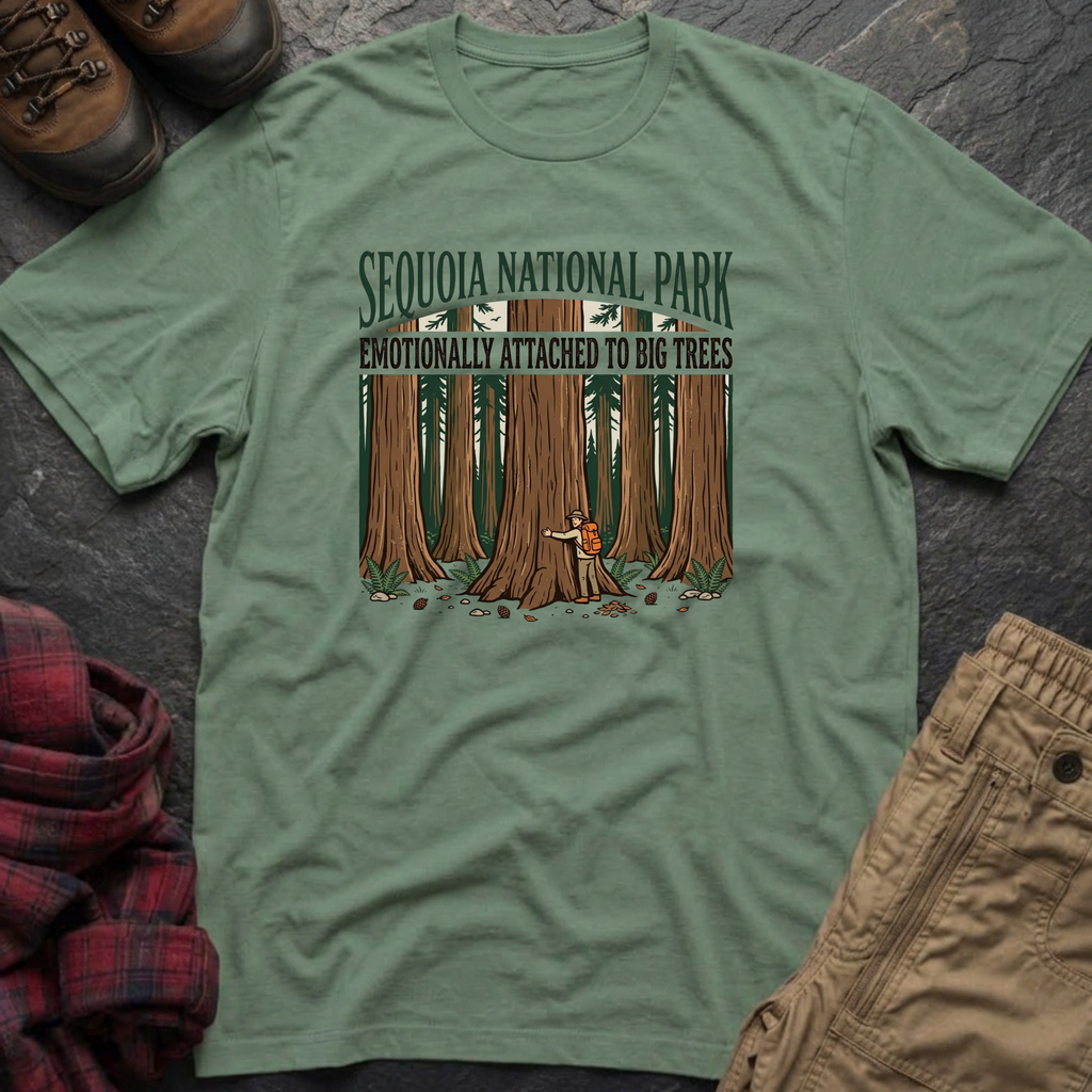 Sequoia National Park Emotionally Attached To Big Trees T-Shirt