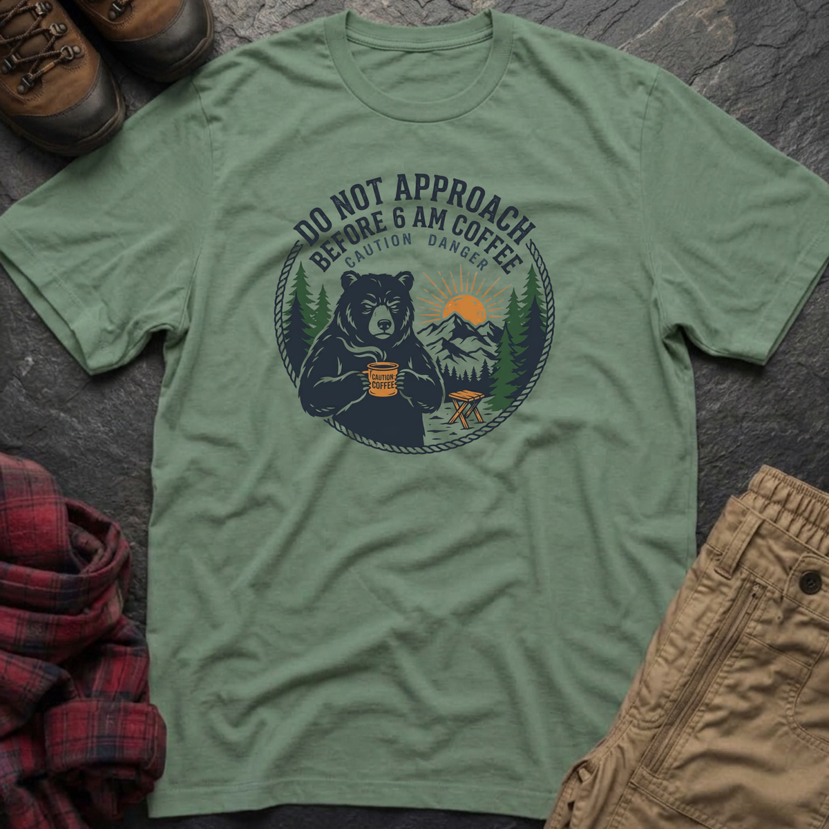 Don't Approach Before 6AM Coffee T-Shirt