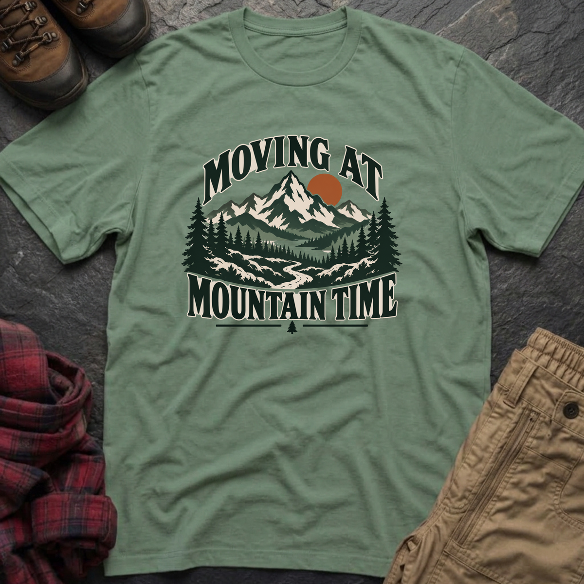 Moving At Mountain Time T-Shirt