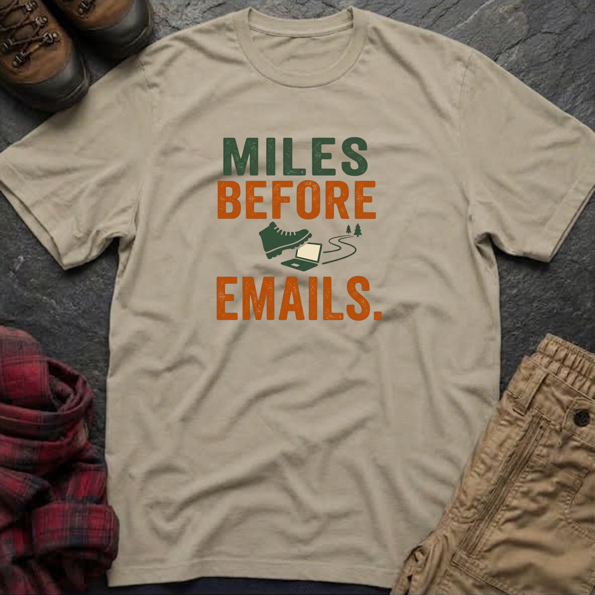 Miles Before Emails T-Shirt