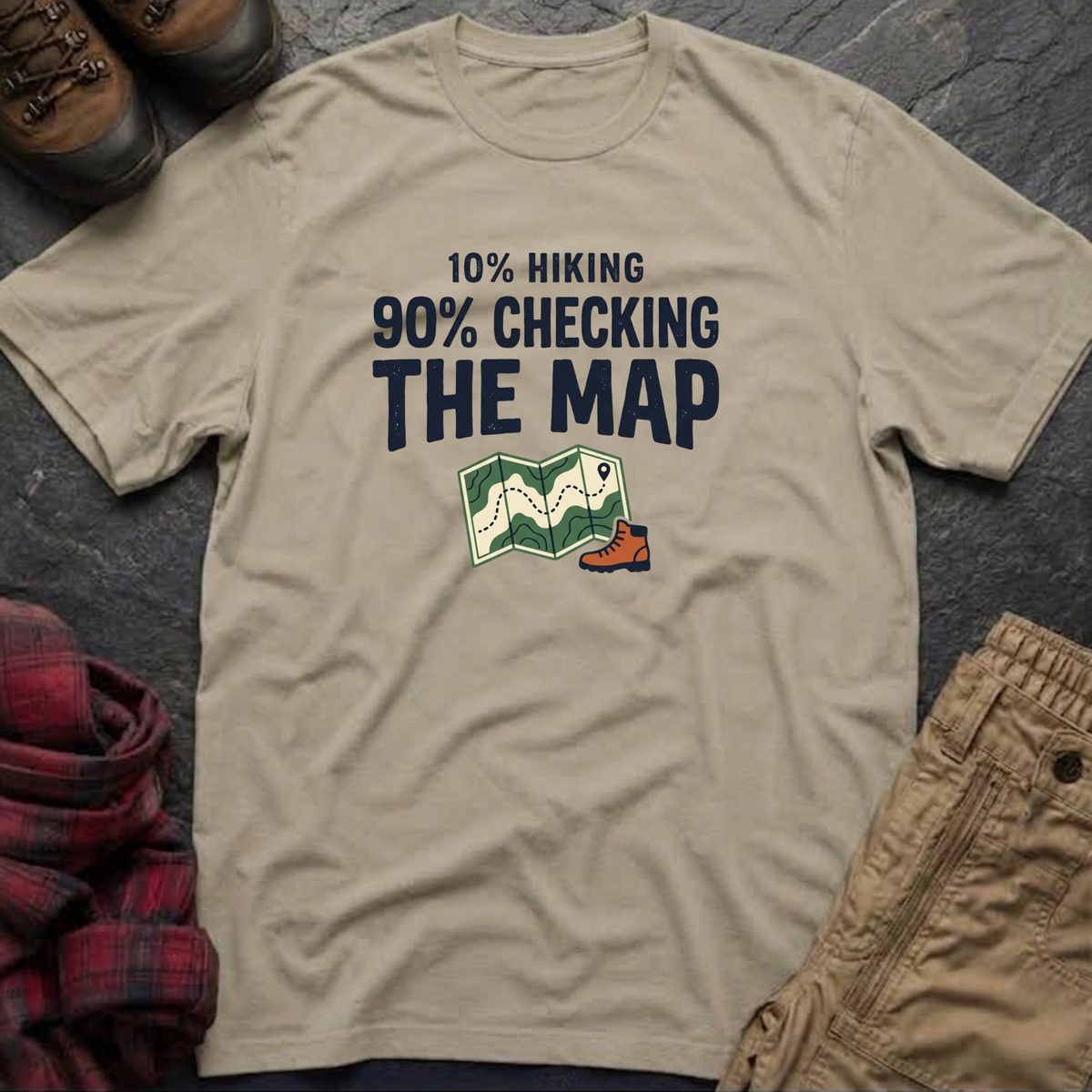 10% Hiking 90% Checking T-Shirt