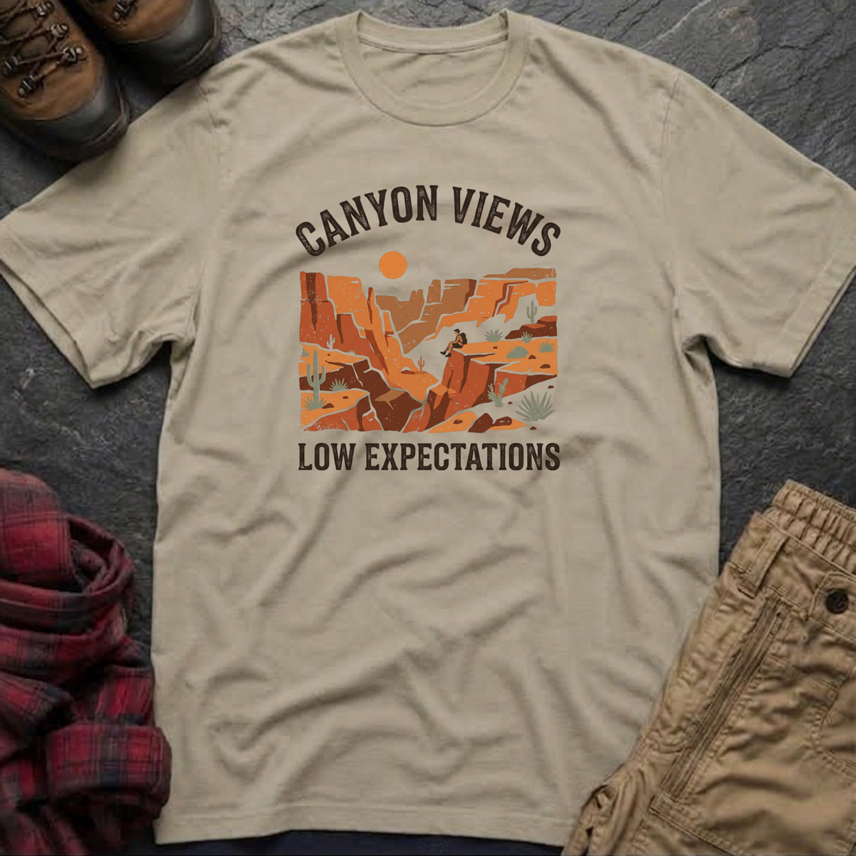 Canyon Views Low Expectations T-Shirt