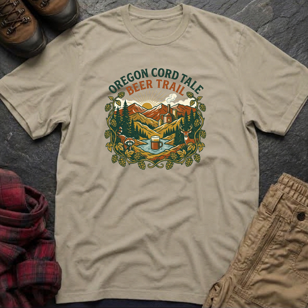 Oregon Cord Tale Beer Trail T-Shirt