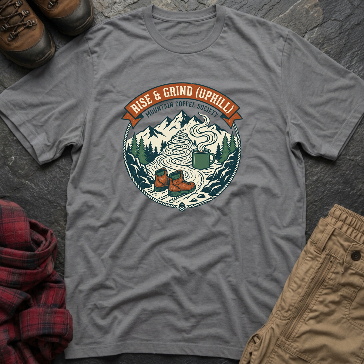Rise & Grind Uphill T-Shirt