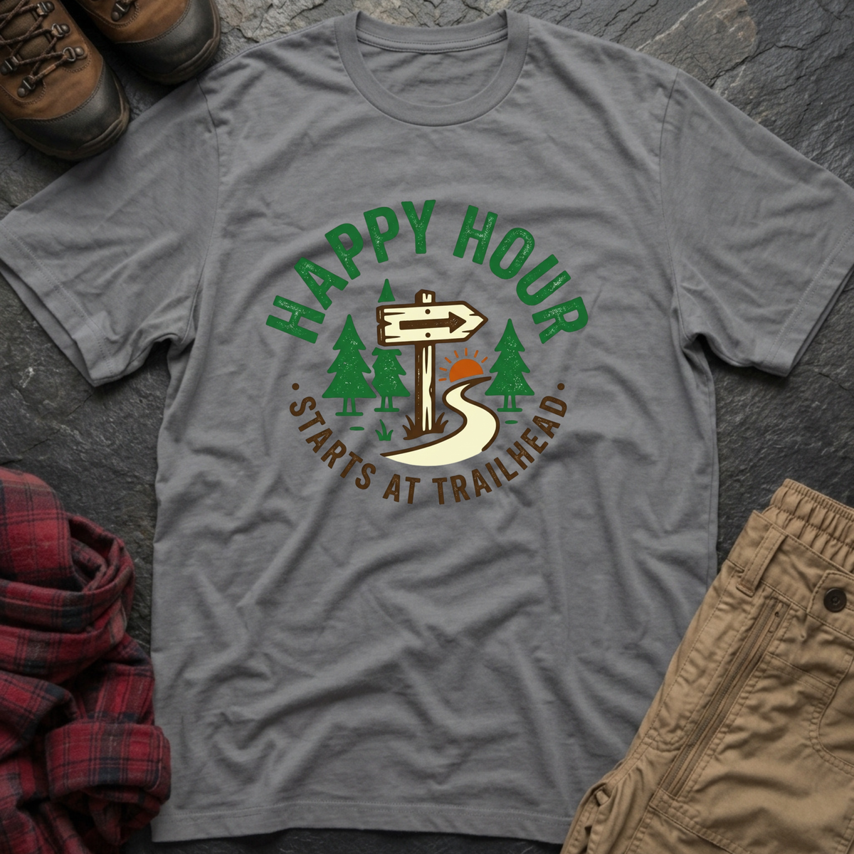 Happy Hour Starts At Trailhead T-Shirt