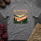 Great Smoky Mountains Foggy Views Clear Priorities T-Shirt