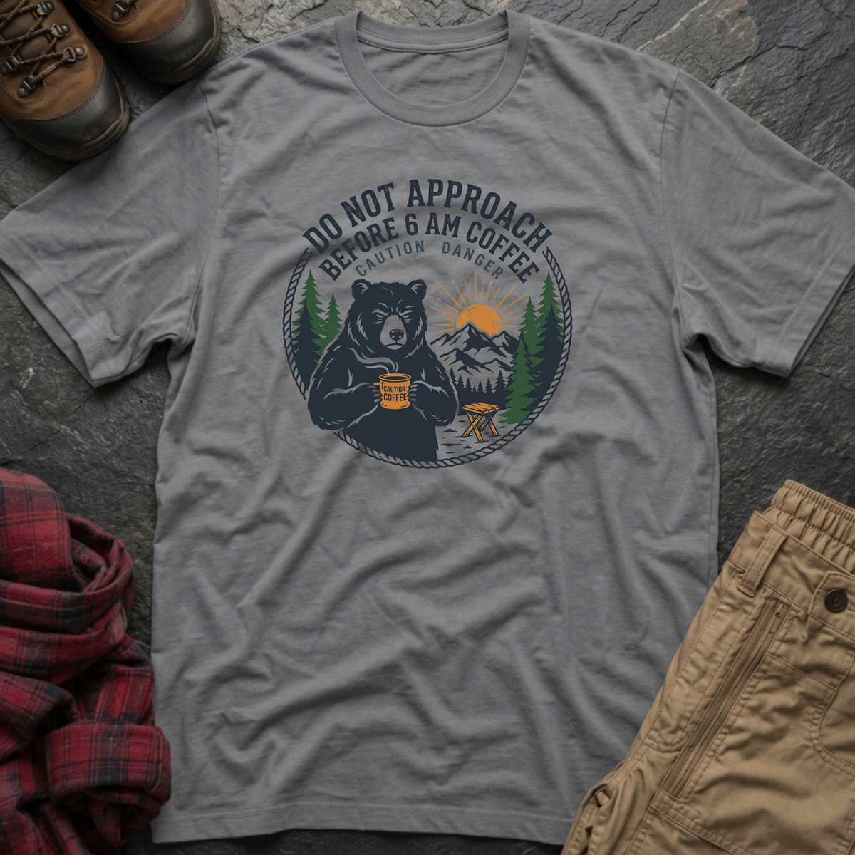Don't Approach Before 6AM Coffee T-Shirt