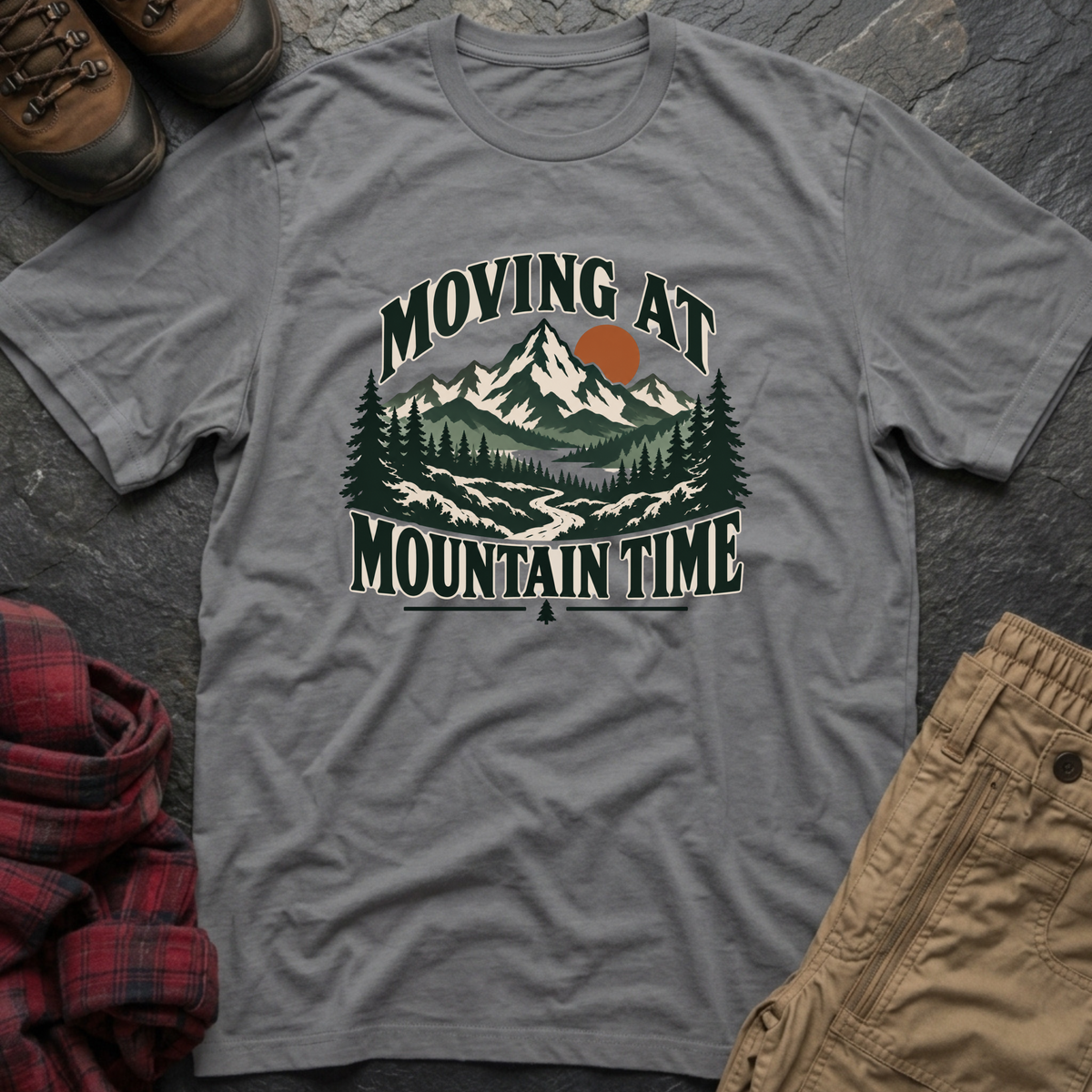 Moving At Mountain Time T-Shirt