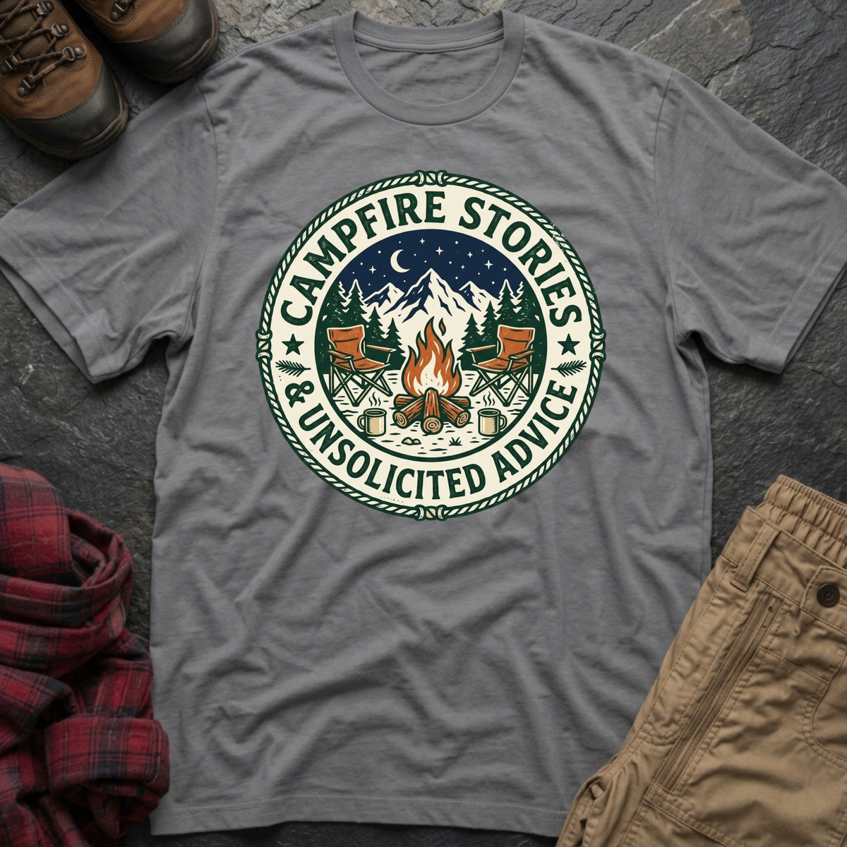 Campfire Stories & Unsolicited Advice T-Shirt