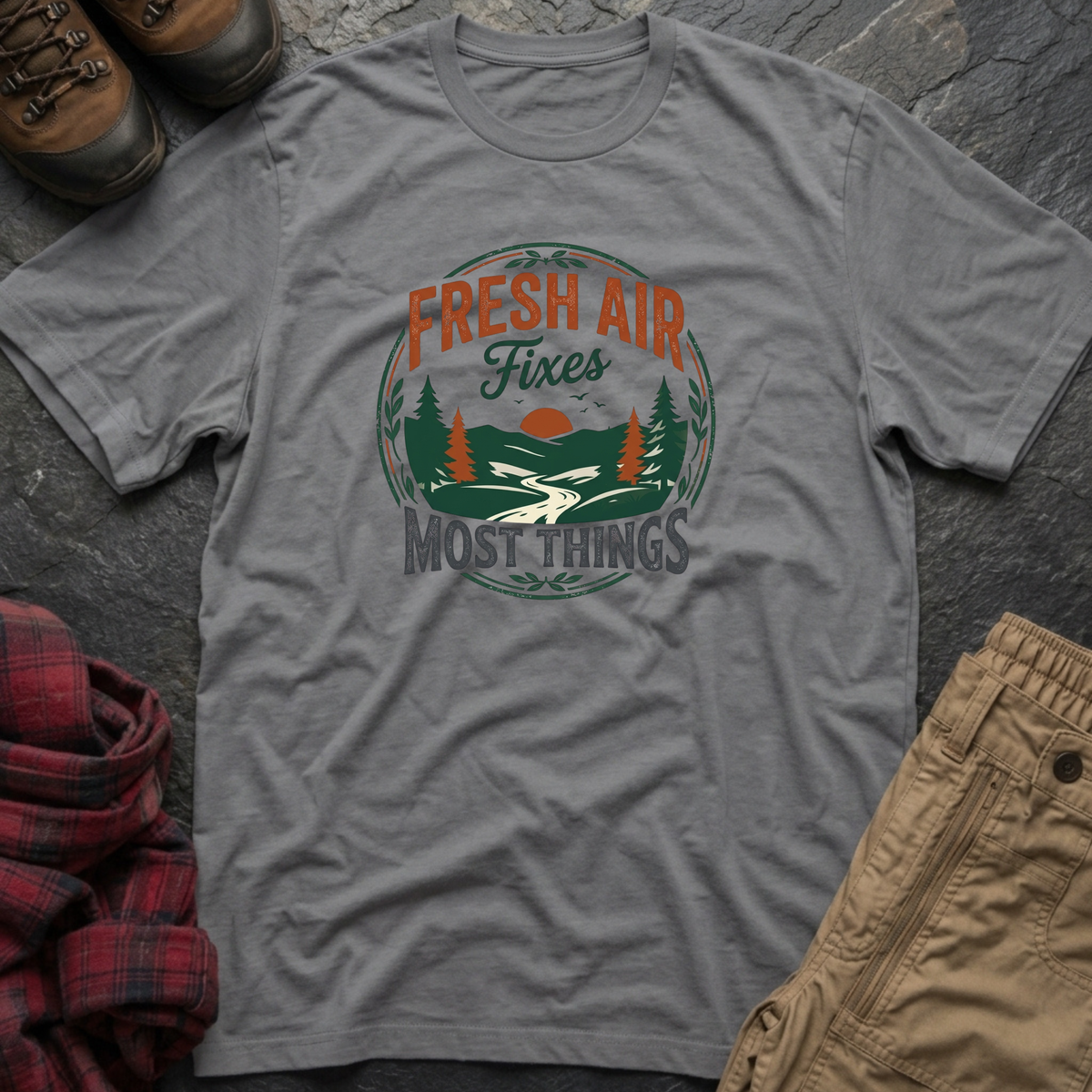 Fresh Air Fixes Most Things T-Shirt