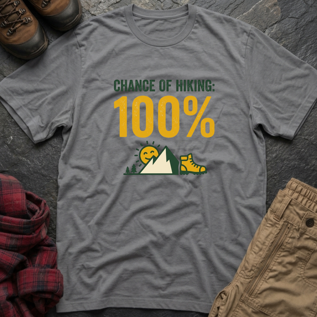 Chance Of Hiking 100% T-Shirt
