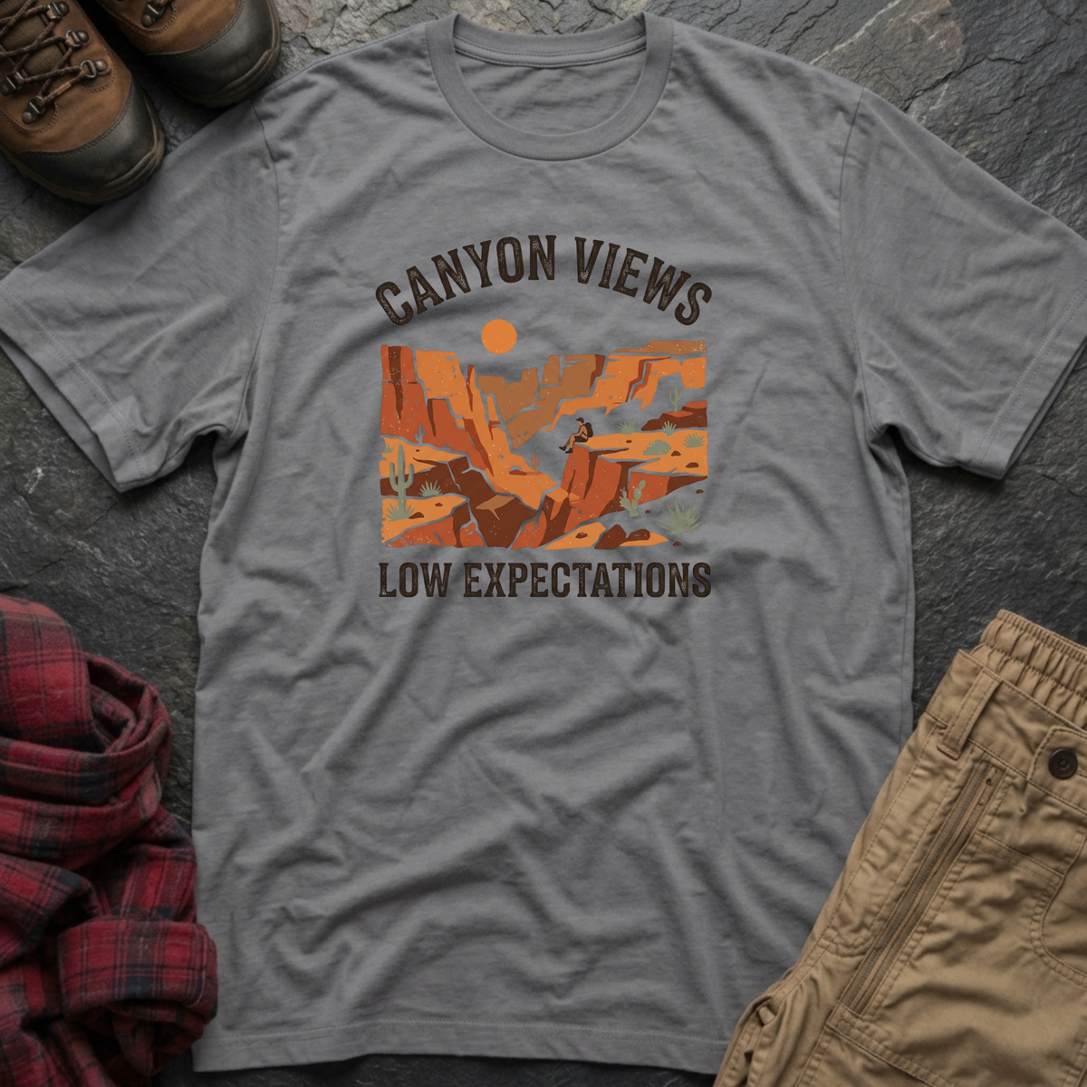 Canyon Views Low Expectations T-Shirt