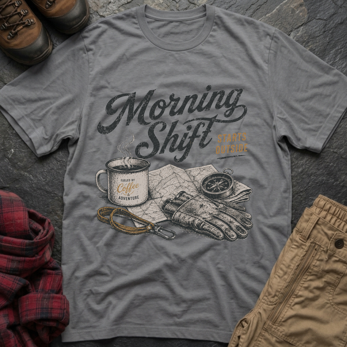 Morning Shift Starts Outside T-Shirt