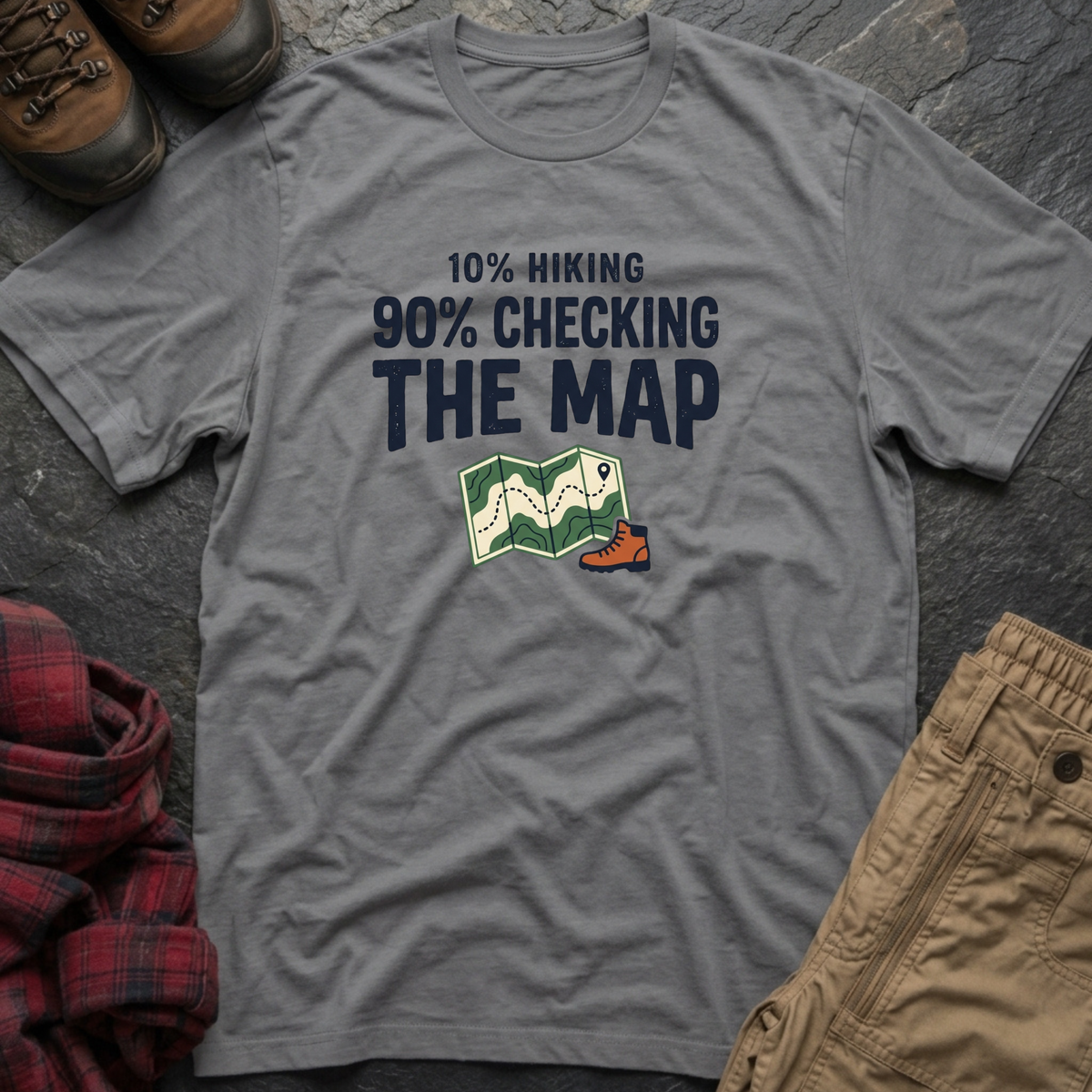 10% Hiking 90% Checking T-Shirt
