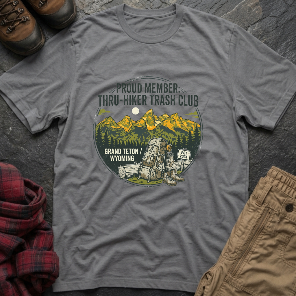 Proud Member Thru Hiker Trash Club T-Shirt