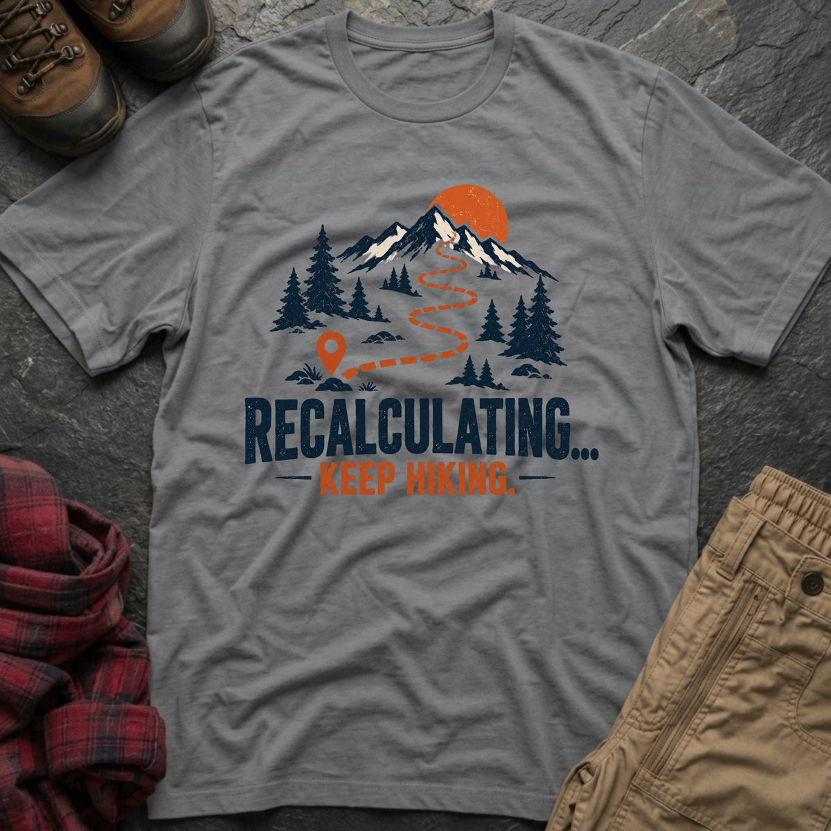 Recalculating Keep Hiking T-Shirt