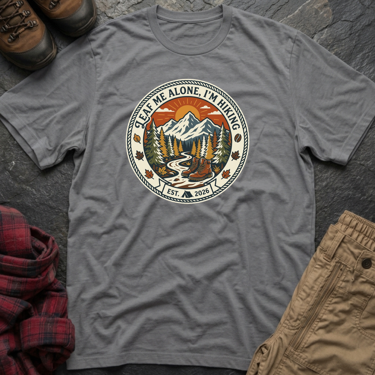 Leaf Me Alone I'm Hiking T-Shirt