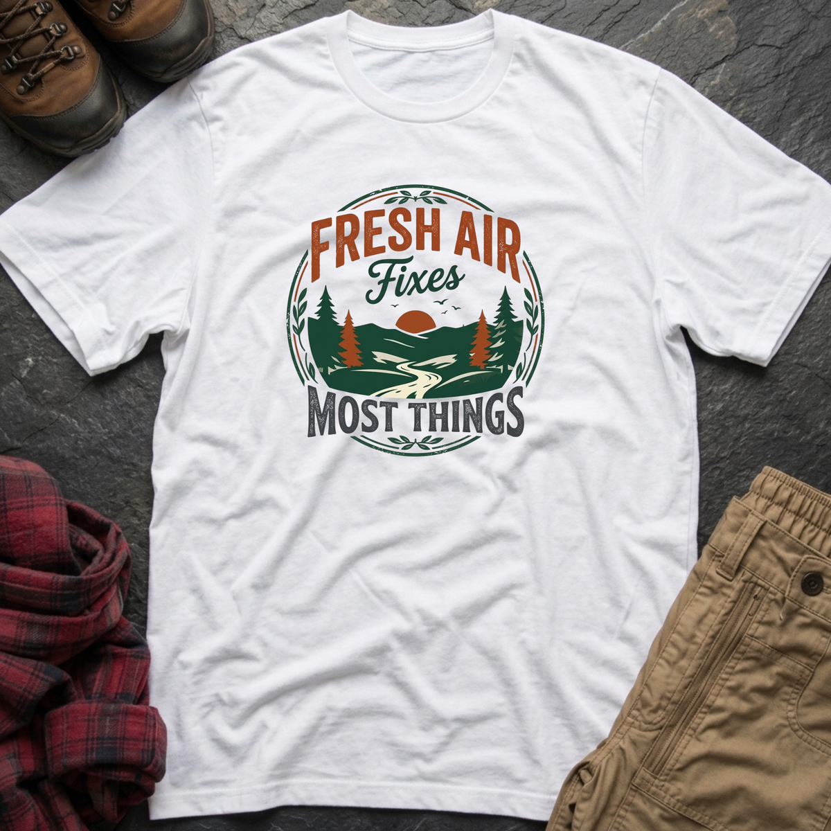 Fresh Air Fixes Most Things T-Shirt