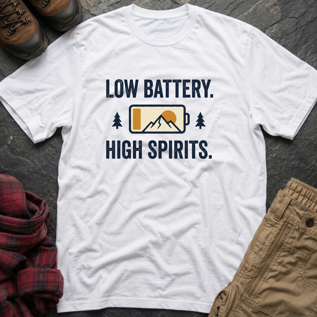 Low Battery High Spirits T-Shirt